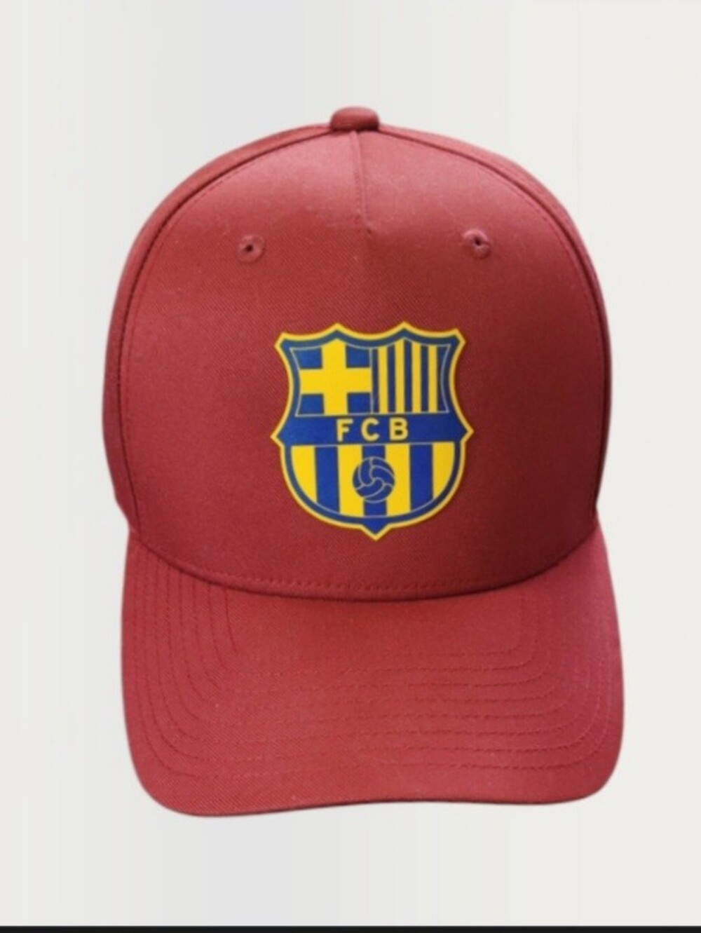 NIKE FC BARCELONA RISE SOCCER HAT FCB SHIELD CREST LOGO MAROON ADJUSTABLE M/L